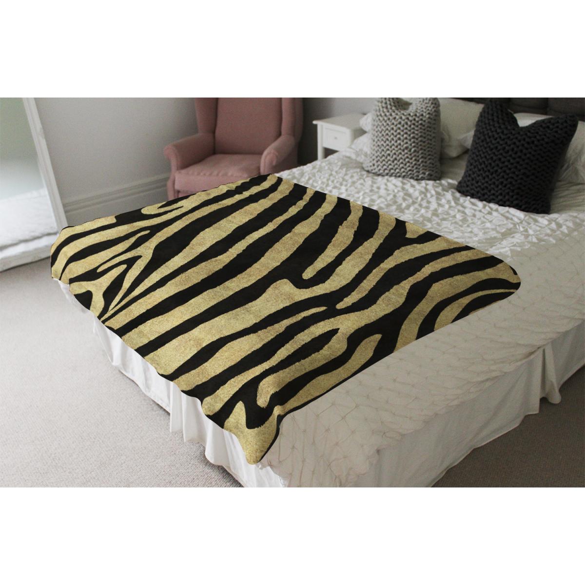 Golden Zebra Blanket - Gold – image 4