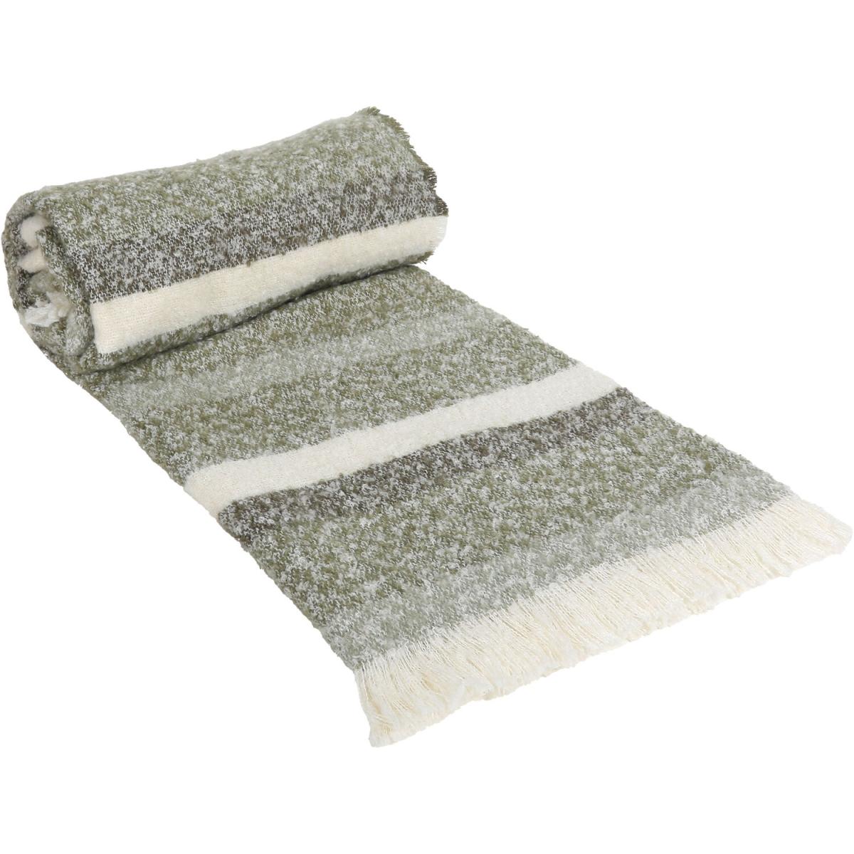 Emerson Stripe Throw - Green – image 4