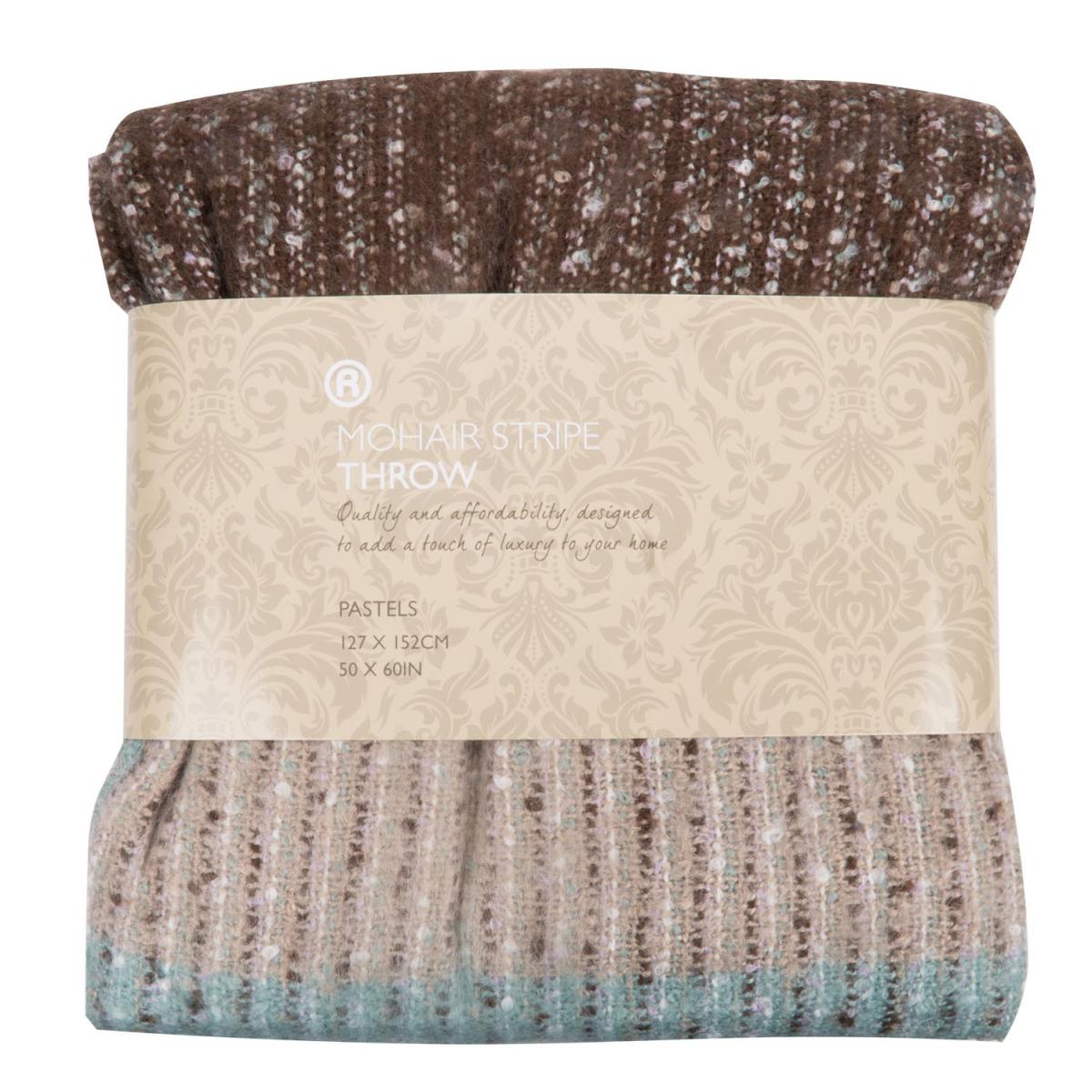 Mohair Stripe Throw – image 2