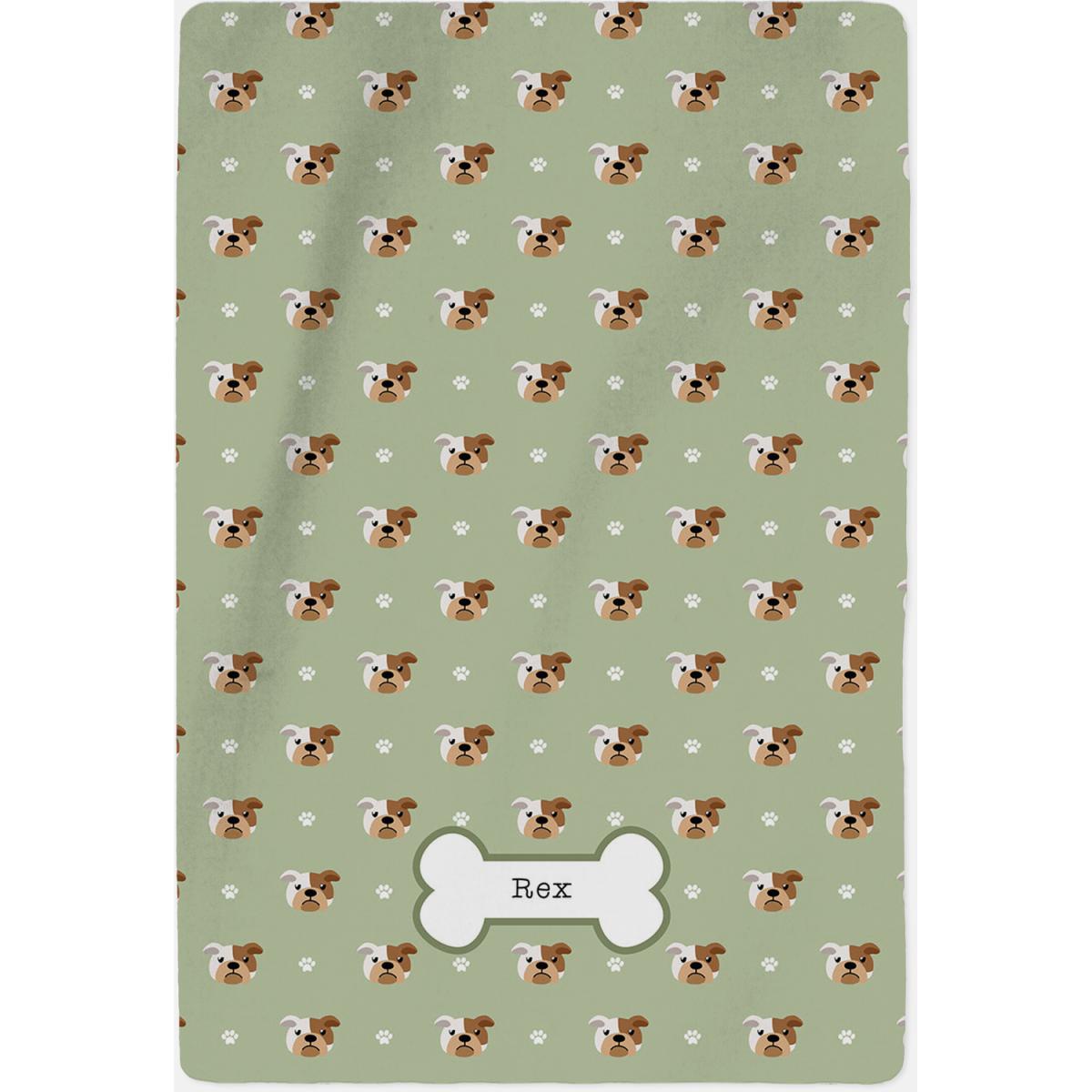 Personalised Bulldog Blanket - Pattern – image 2
