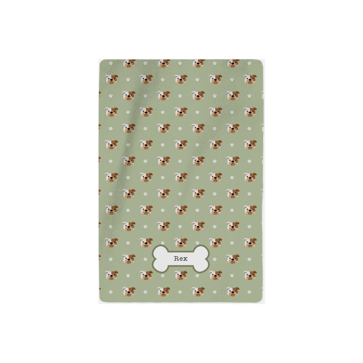 Personalised Bulldog Blanket - Pattern – image 1