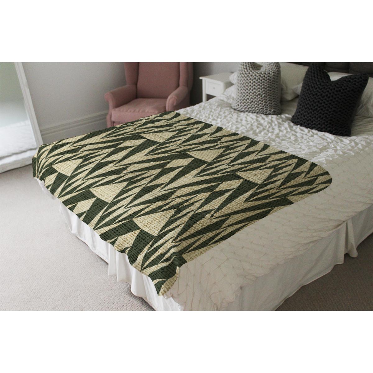 Geo Pattern Blanket - Green – image 4