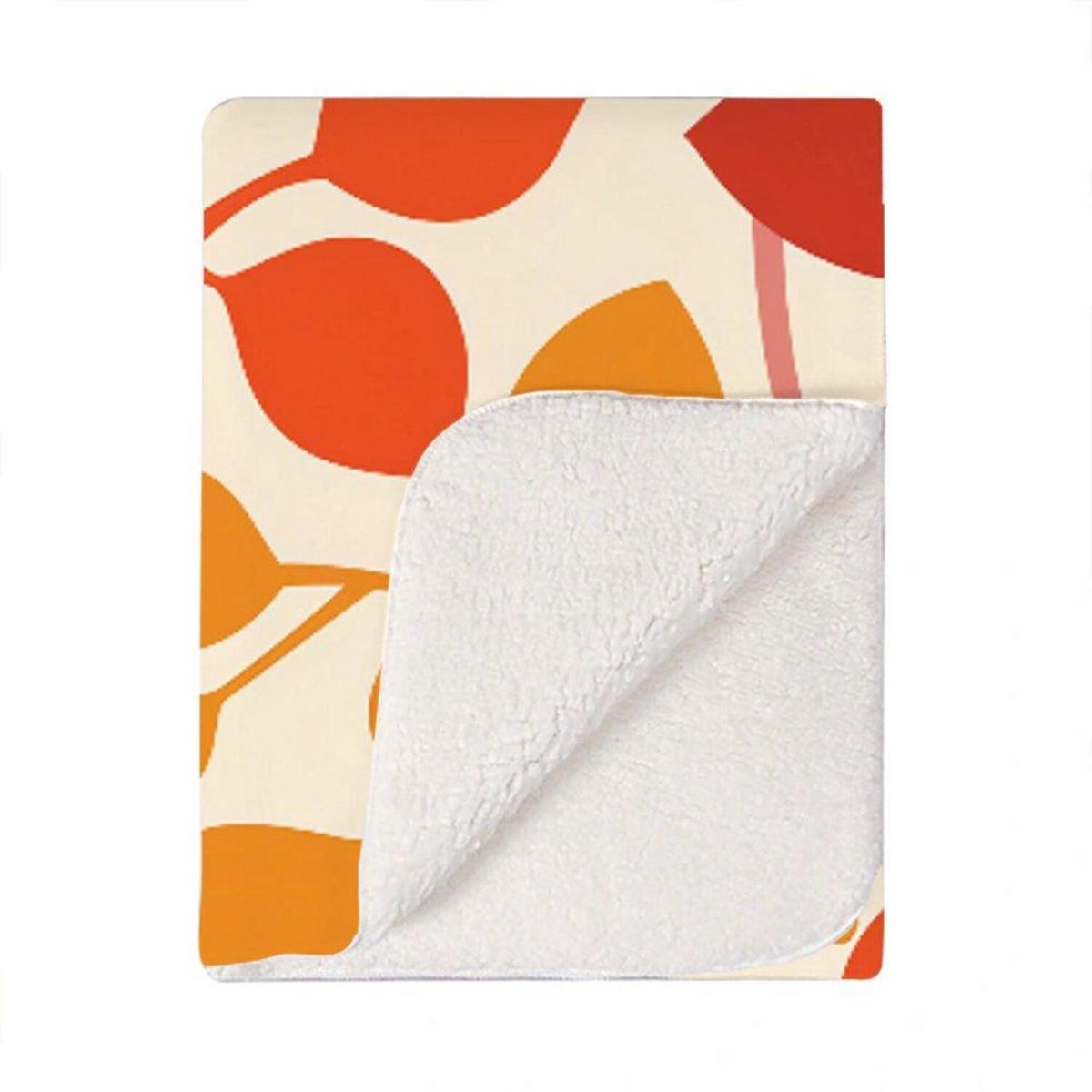 Colorful Autumn Leaves Blanket - Orange – image 2
