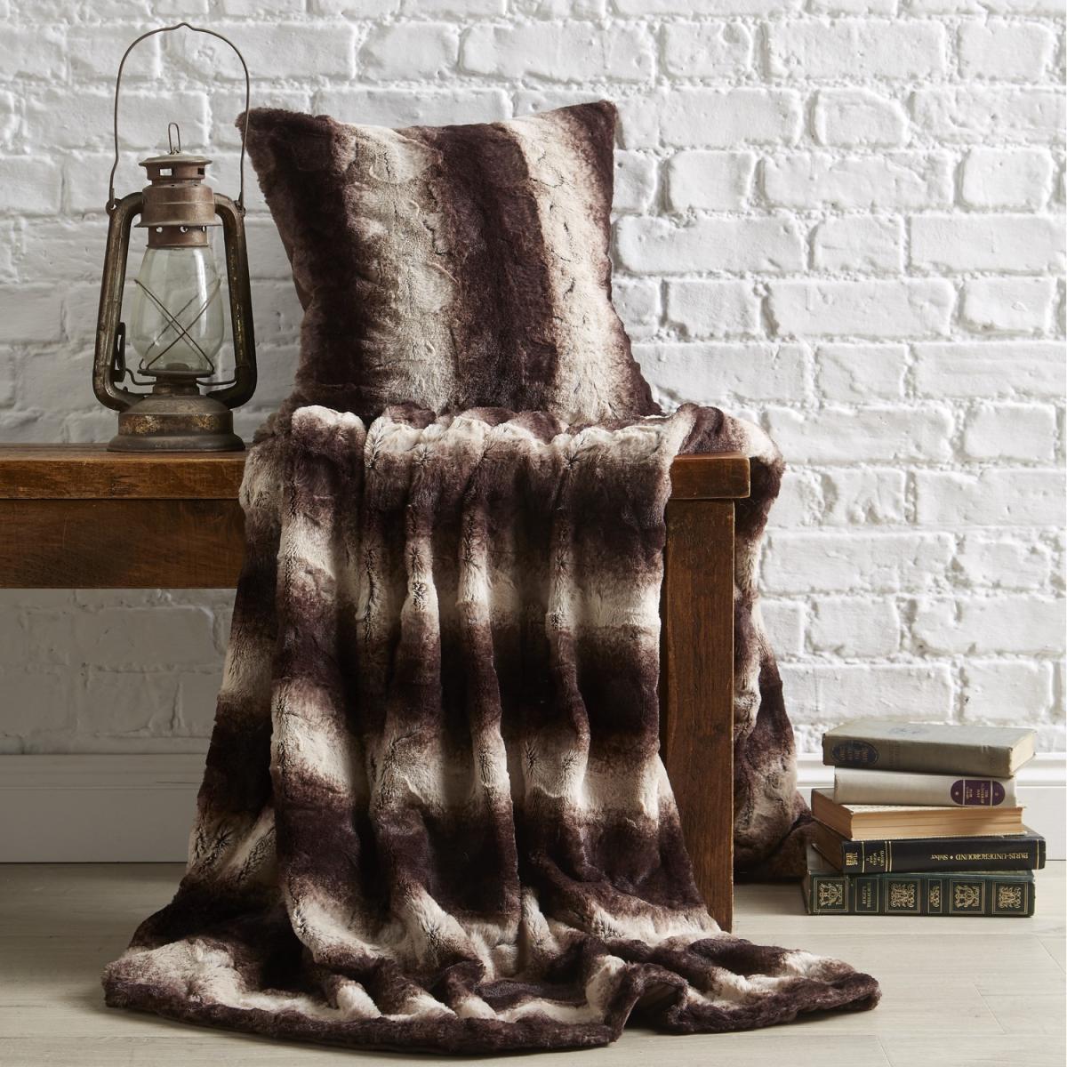 Bellissimo Luxury Faux Fur Throw - Silver Grey / 130 x 180cm – image 2