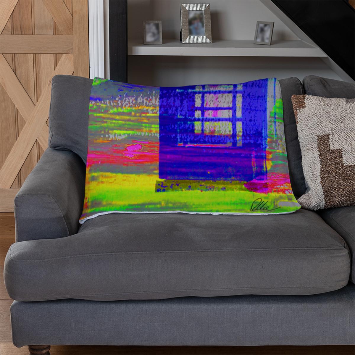 London Post Box Blanket - Blue – image 3