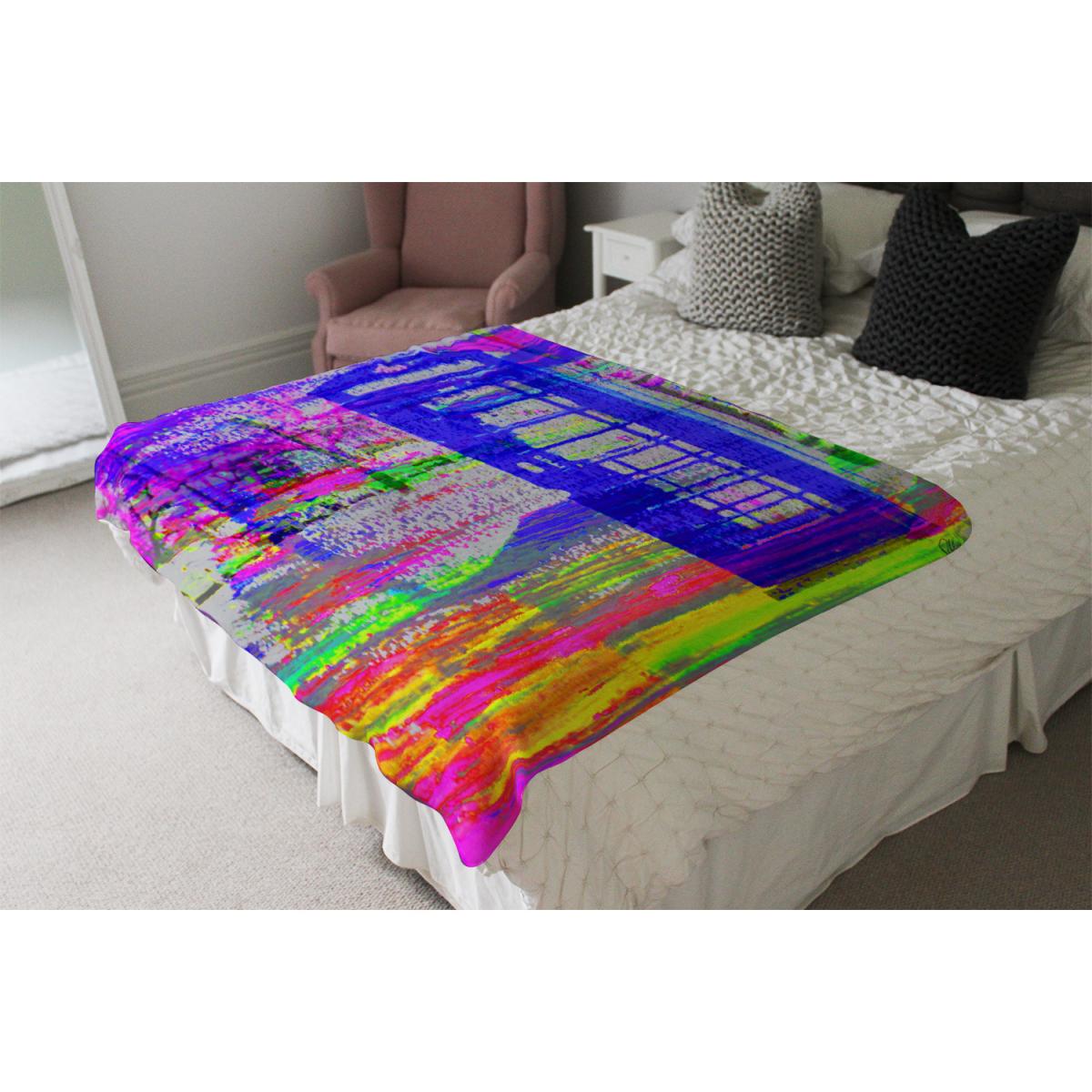 London Post Box Blanket - Blue – image 4