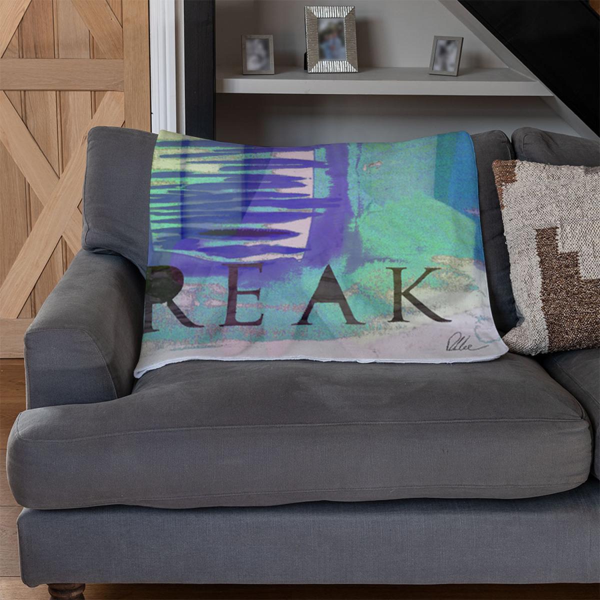 Clean Freak Blue Blanket - Blue – image 3