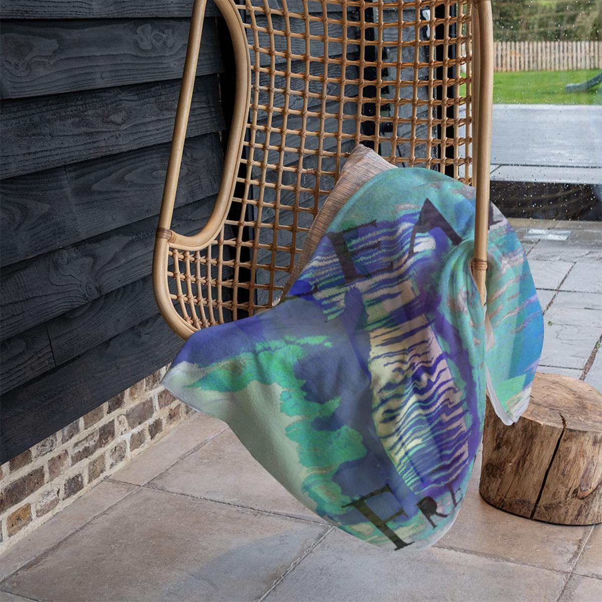 Clean Freak Blue Blanket - Blue – image 5