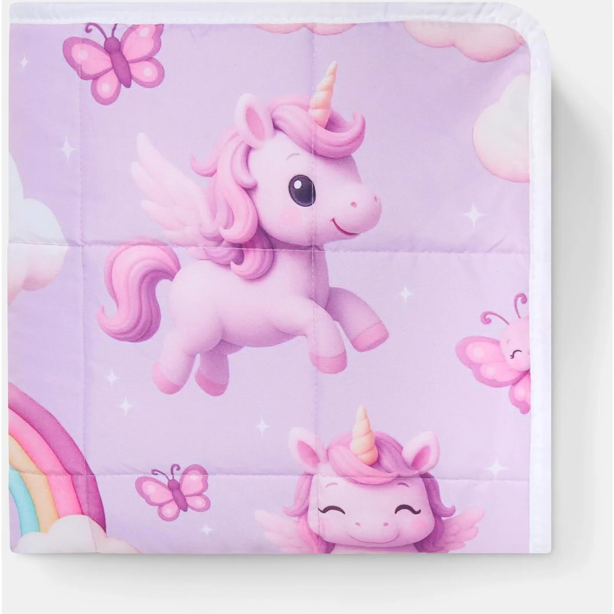 OHS Kids Unicorn Print Weighted Blanket - Lilac – image 6