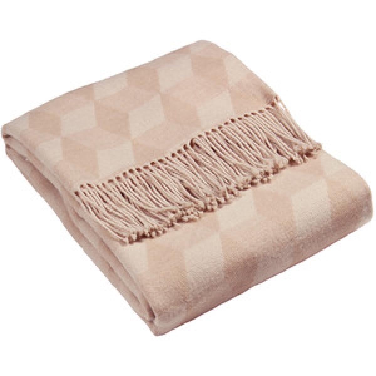 Geometric Fringed Throw - Ochre – image 6