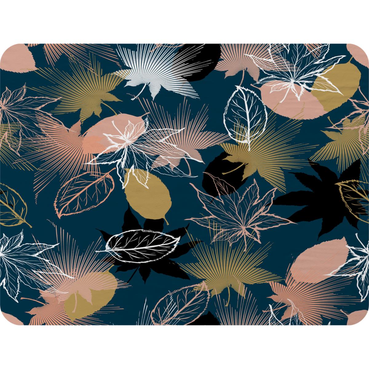Maple Leaves Blanket - Blue – image 2