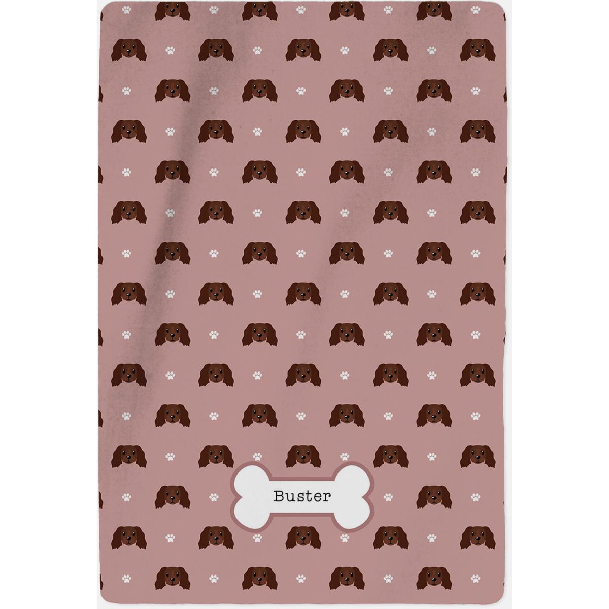 Personalised Chocolate Cocker Spaniel Blanket - Pattern – image 2