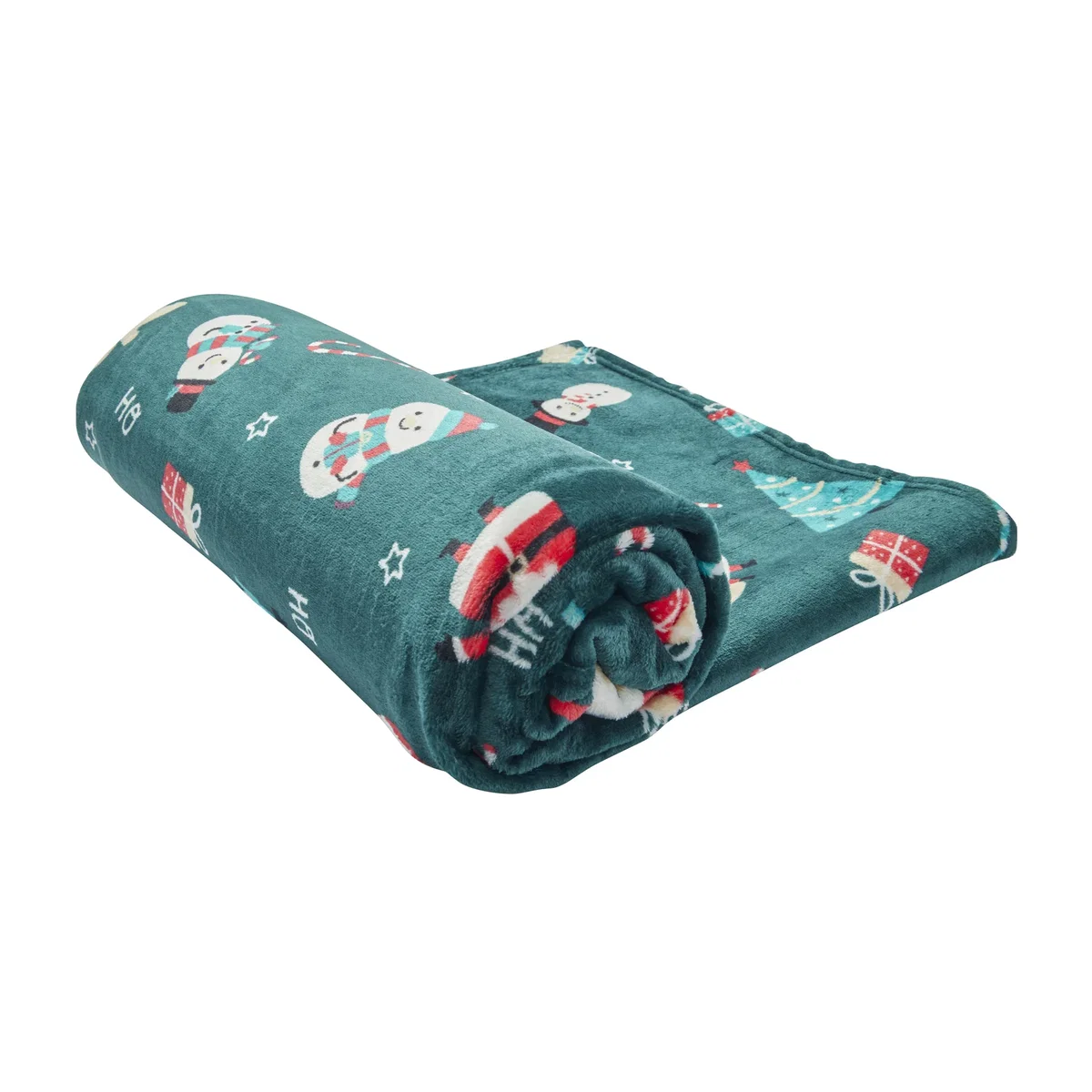Christmas Fleece Throw - Green / Green Jolly Holiday – image 1