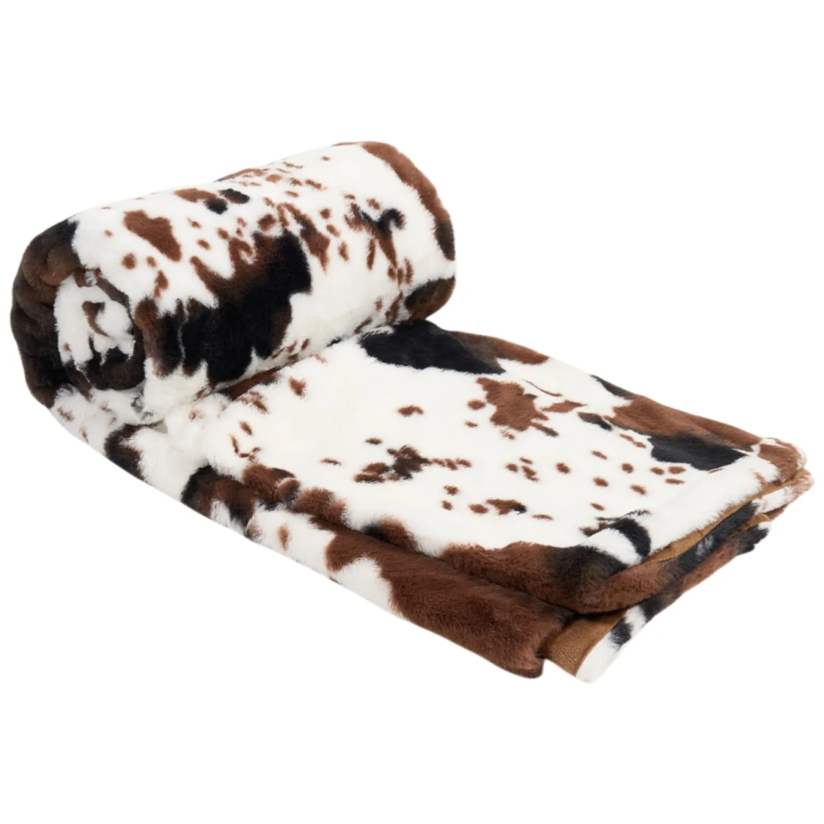 Cow Print Faux Fur Throw – image 4