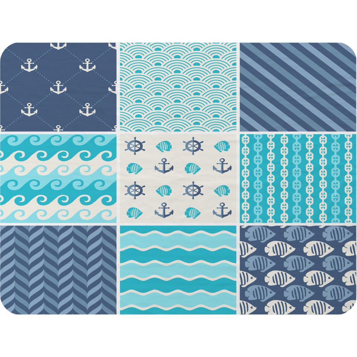 Nautical Tiles Blanket - Blue – image 2