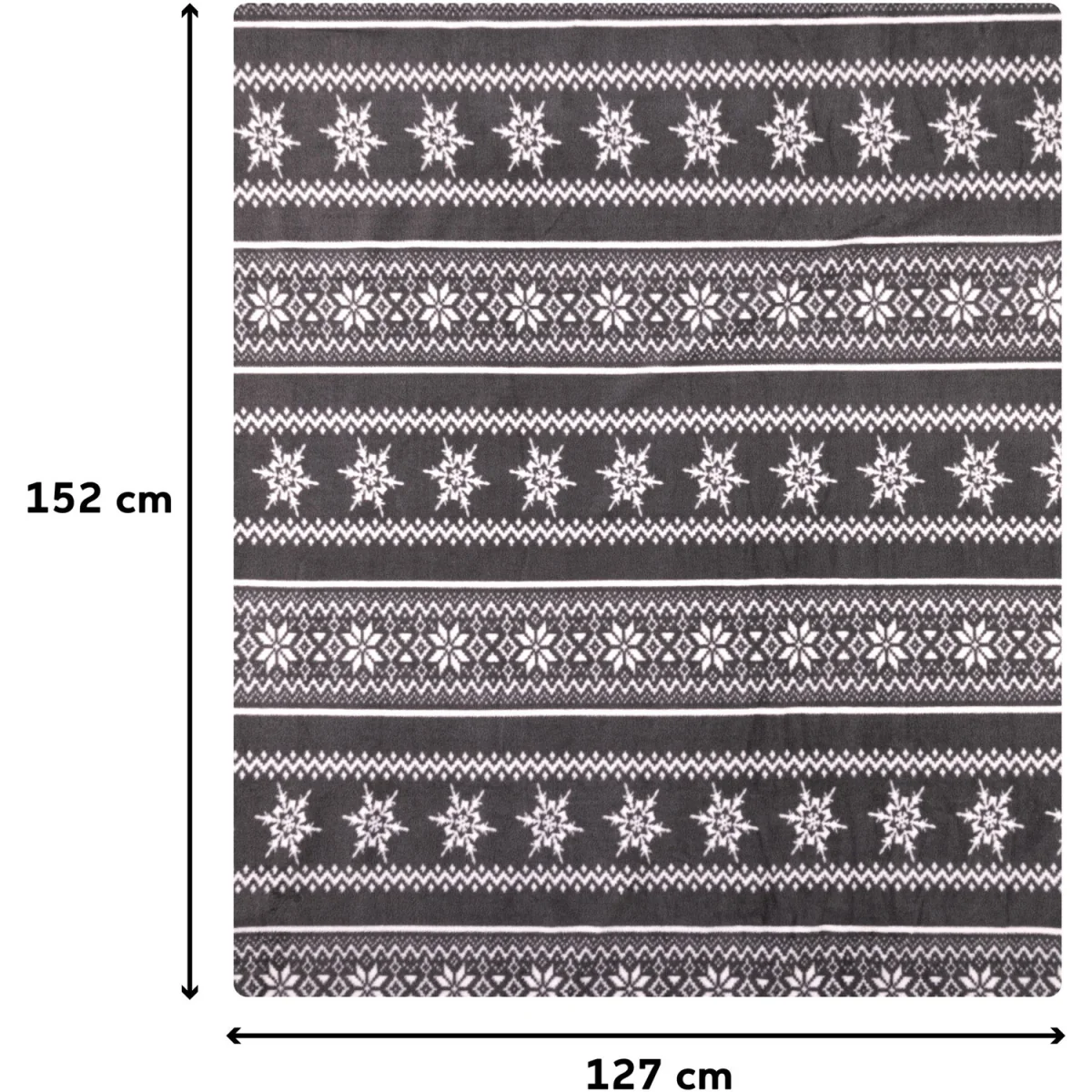 Christmas Fleece Throw - Grey / Nordic Grey – image 3