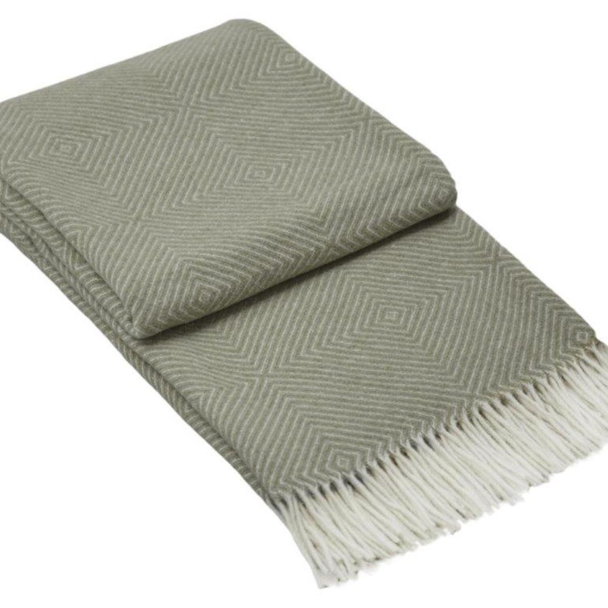 Hampton Merino Wool Blend Throw - Light Grey – image 2