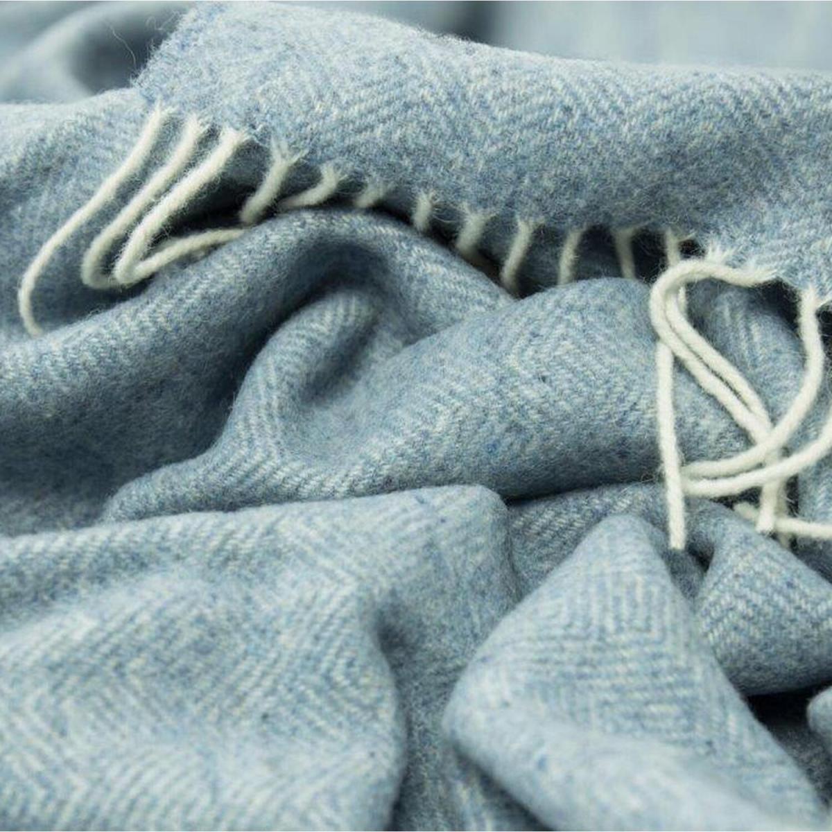 Hampton Merino Wool Blend Throw - Light Grey – image 11