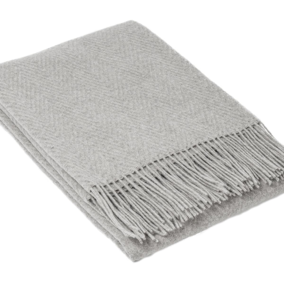 Hampton Merino Wool Blend Throw - Light Grey – image 8