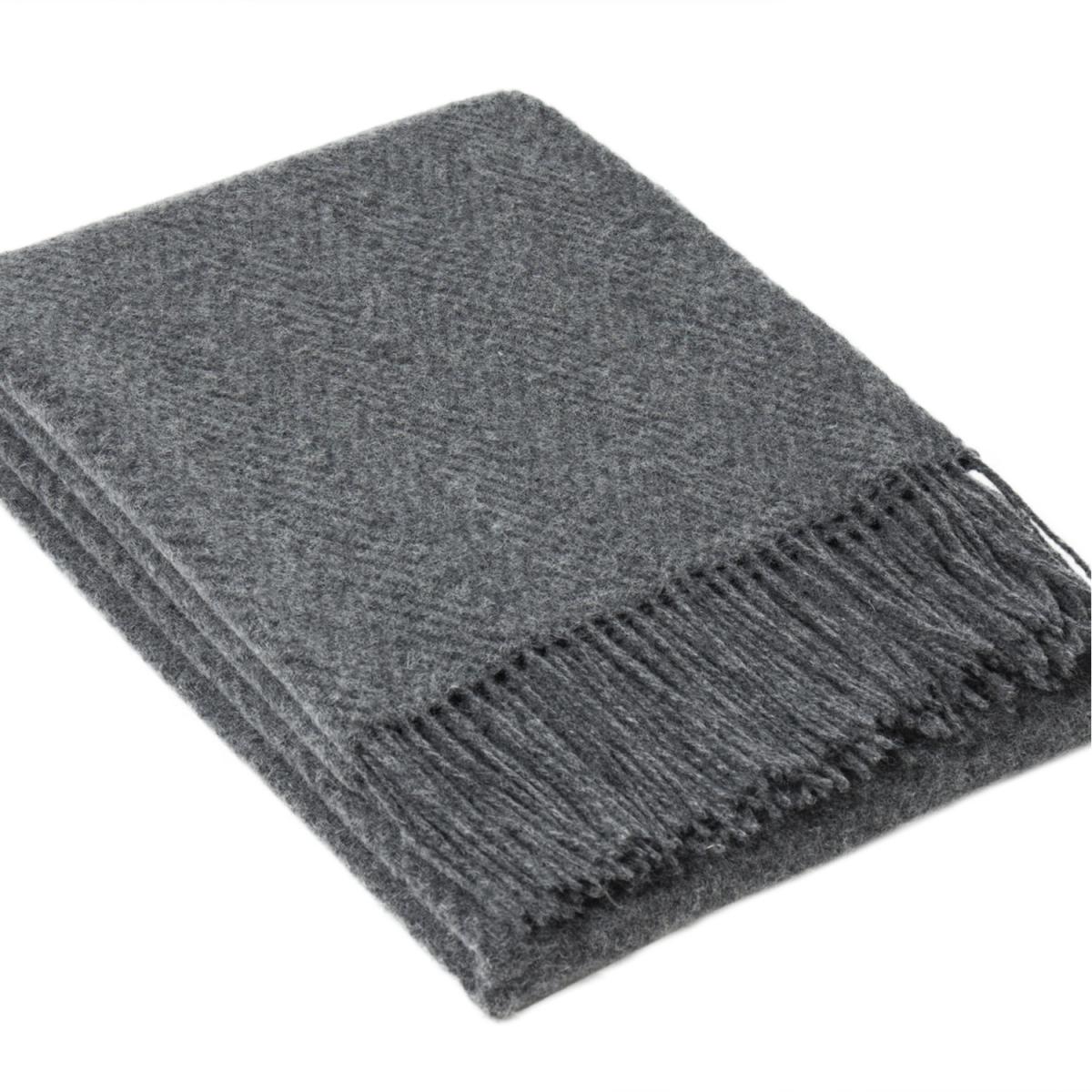 Hampton Merino Wool Blend Throw - Light Grey – image 9