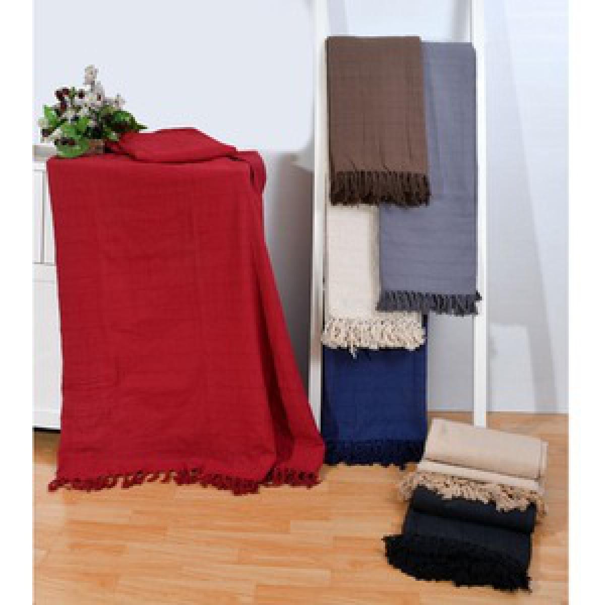 Cotton Batton Sofa Throw Heavy Quality Over - Grey – image 3