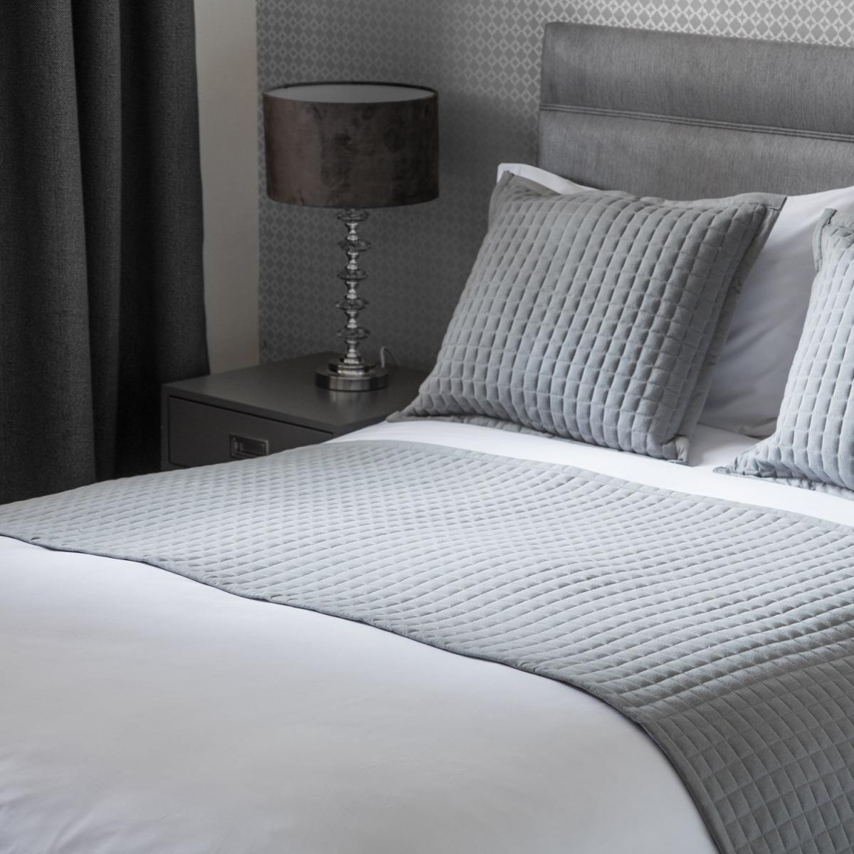 Crompton Quilted Bed Runner - BM111 - Grey – image 2