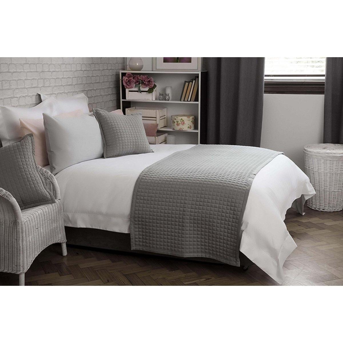 Crompton Quilted Bed Runner - BM111 - Grey – image 3