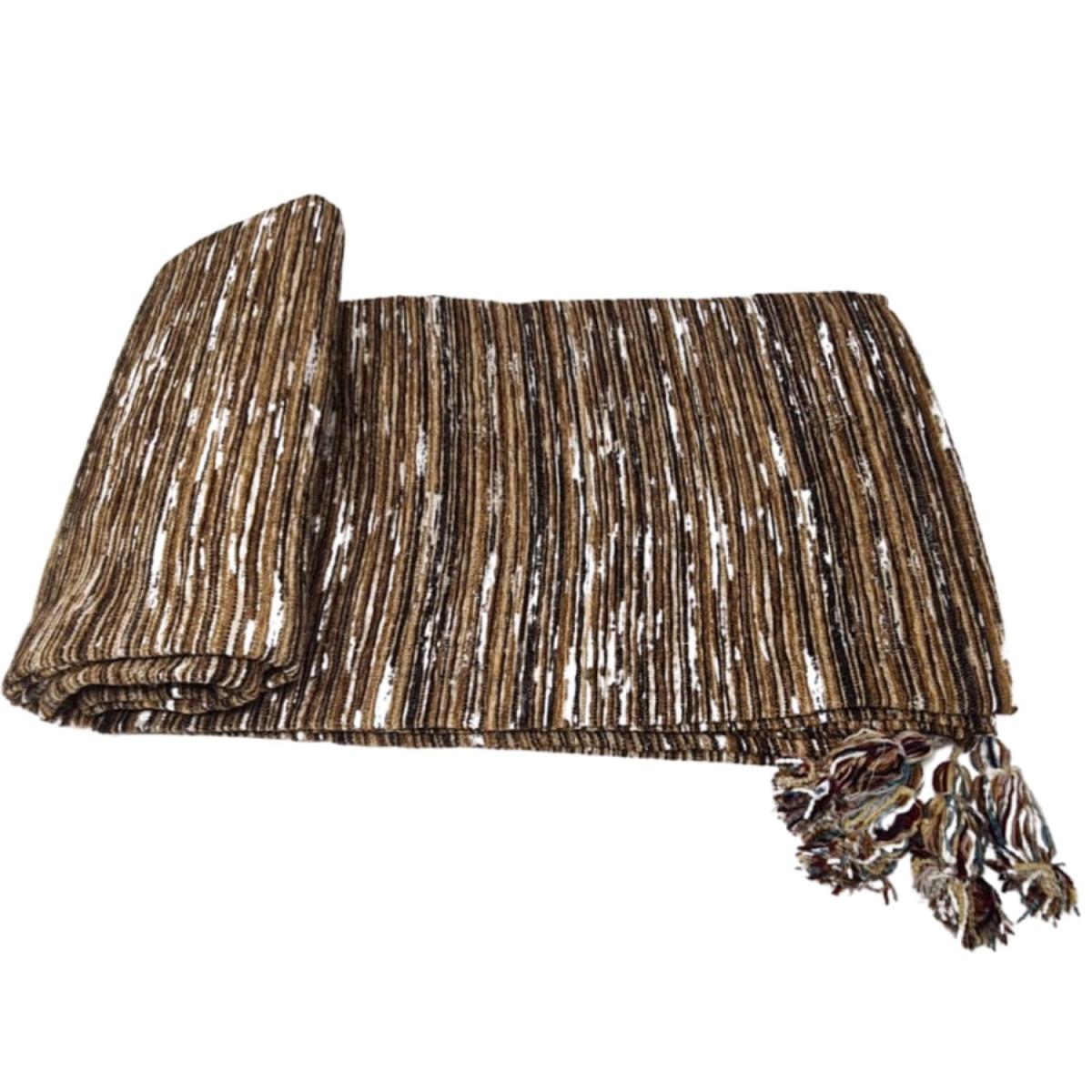 Exclusive Jacquard Chenille Throw Over - Ashton - Black – image 3