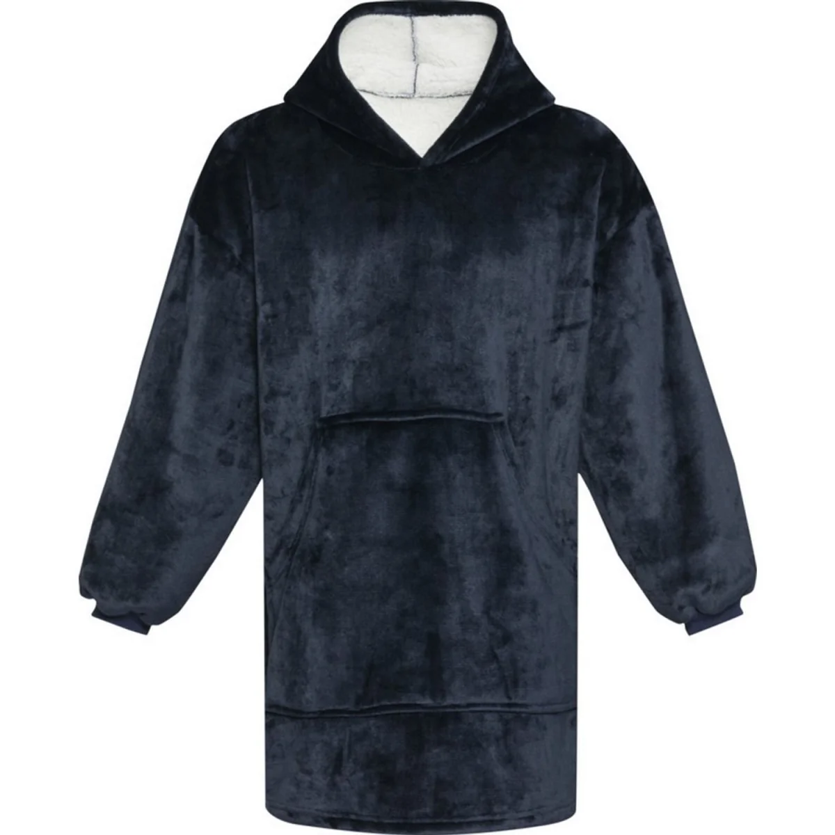 Unisex Adult Denali Hoodie Blanket - Dark Blue – image 2