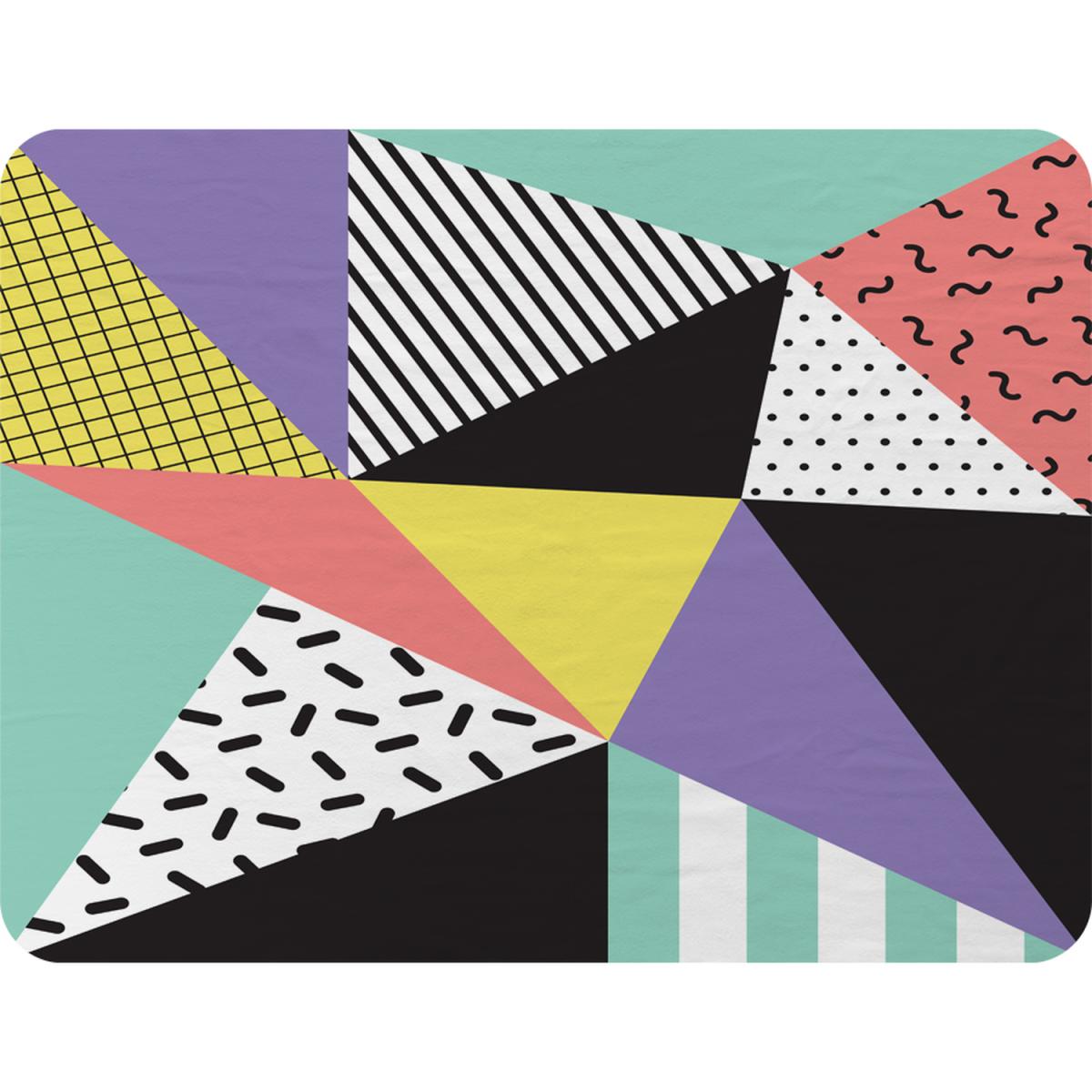 Retro Themed Geometrics Blanket - Blue – image 2