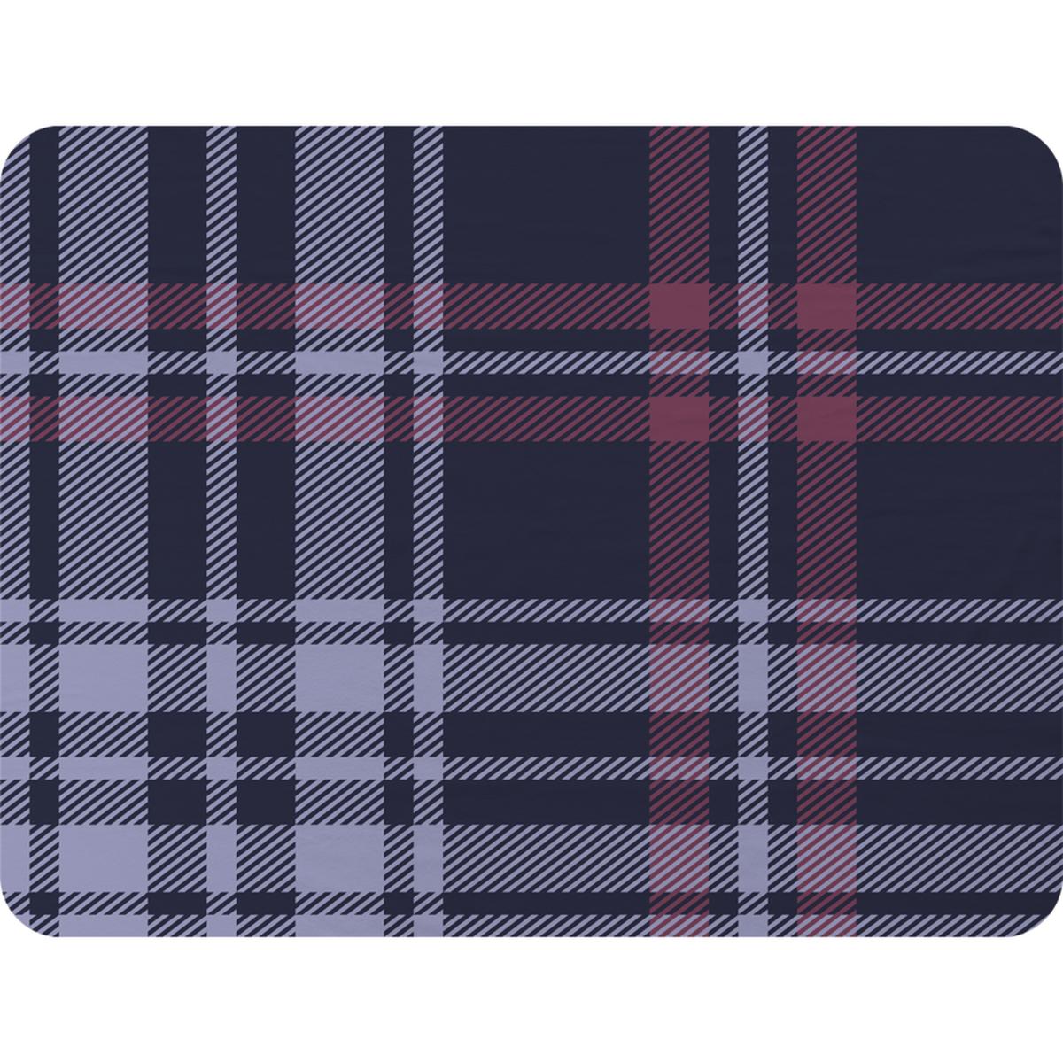 Tartan Plaid Pattern Blanket - Blue – image 2