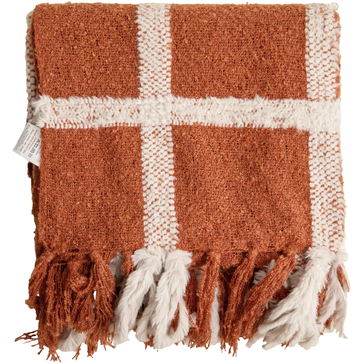Sansa Checkered Throw - Rust – image 8