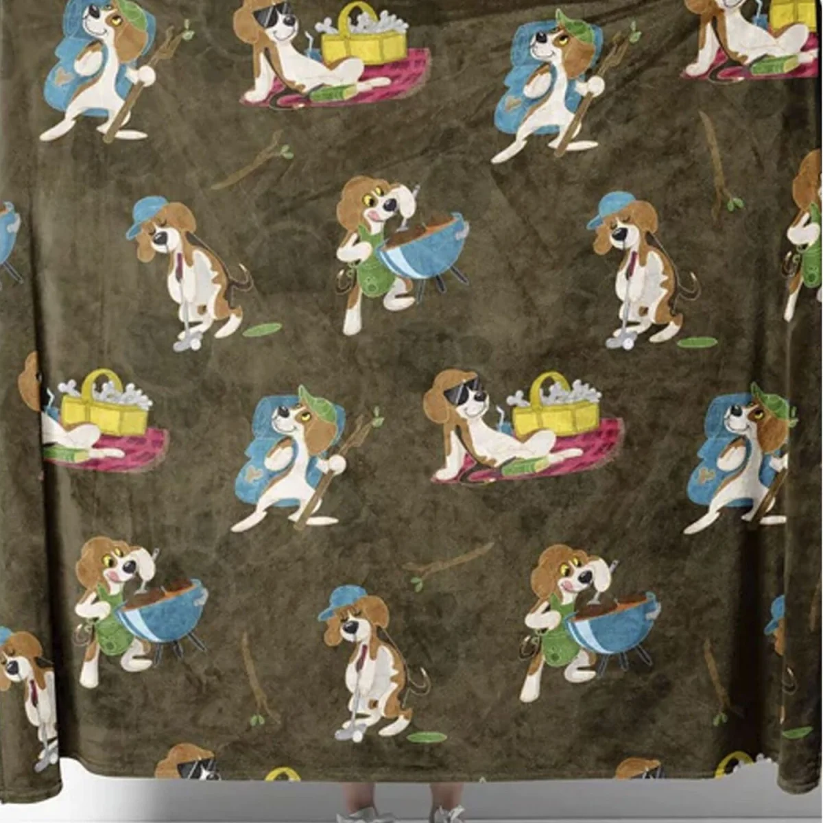 Warm Quilted Fleece Pet Blanket for Winter with Cats & Dogs - Pink – image 18