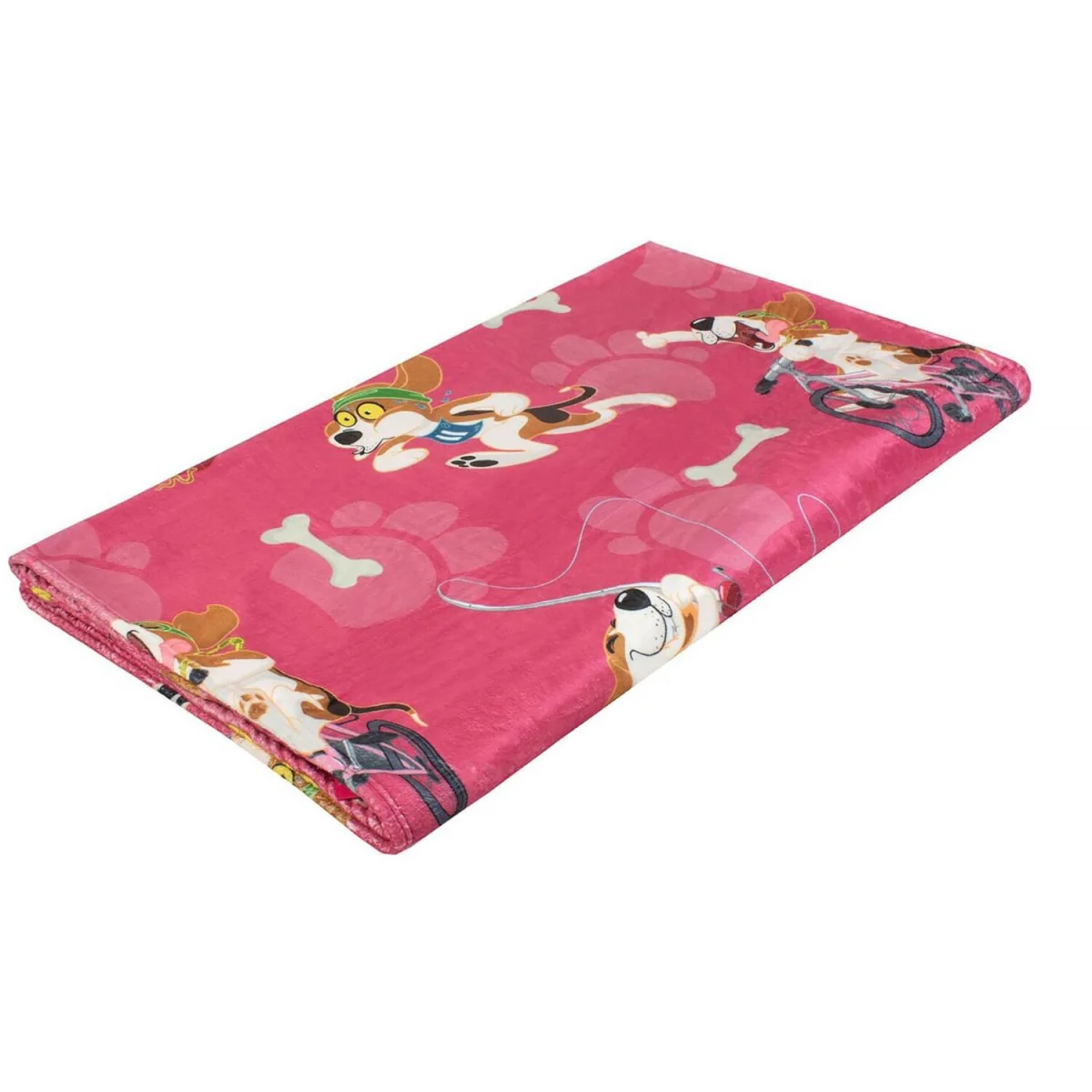Warm Quilted Fleece Pet Blanket for Winter with Cats & Dogs - Pink – image 7