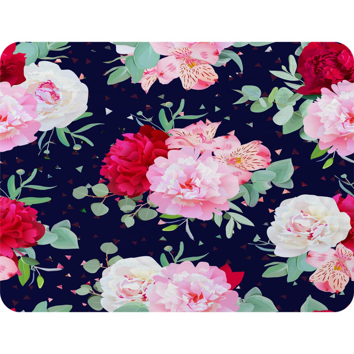 Roses On Navy Blanket - Pink – image 2