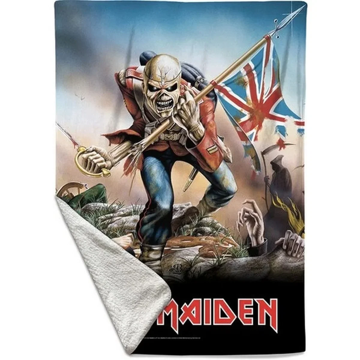 Iron Maiden The Trooper Sherpa Fleece Blanket - Multicoloured / Single – image 2