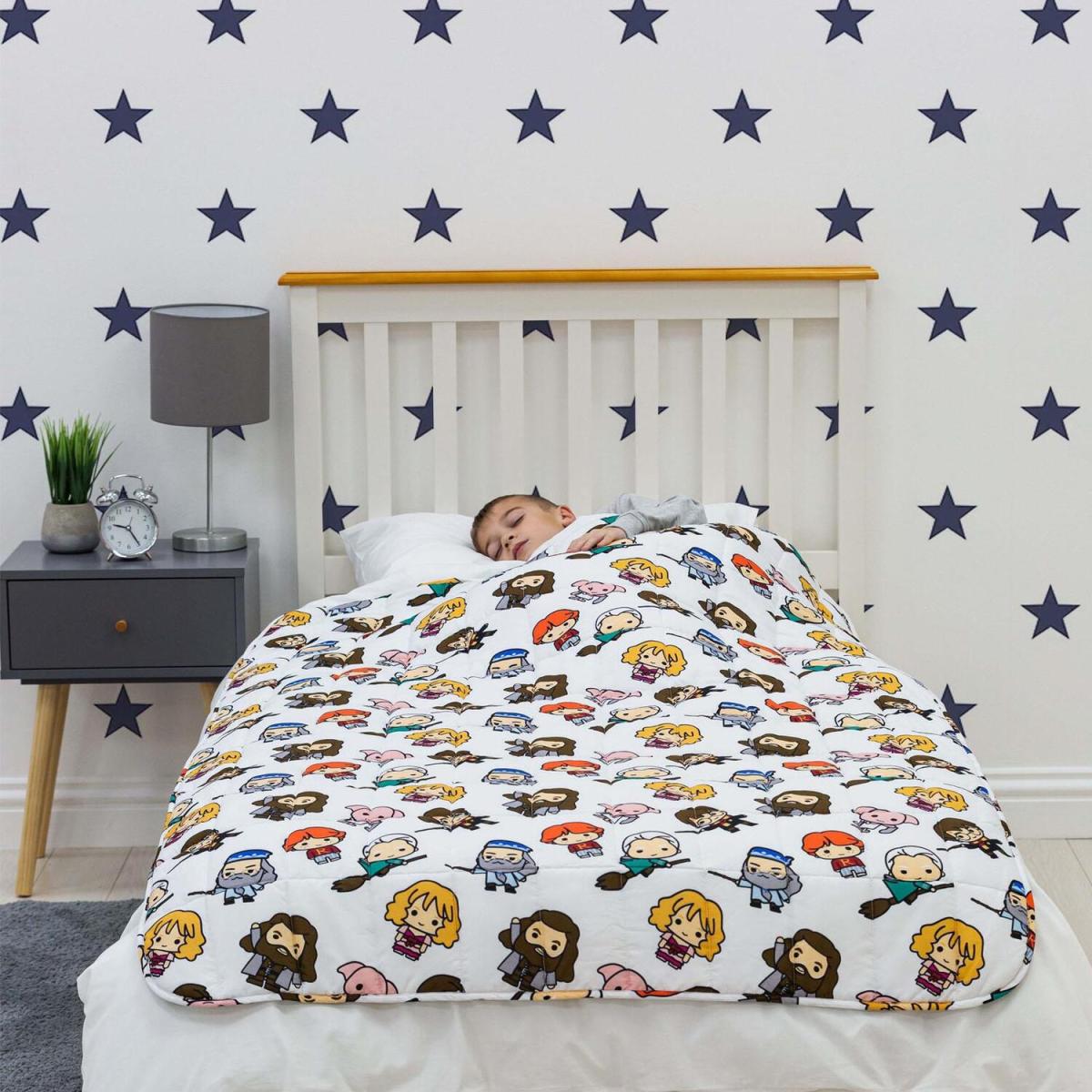 Harry Potter Weighted Blanket Kids Childrens Throw - White – image 5