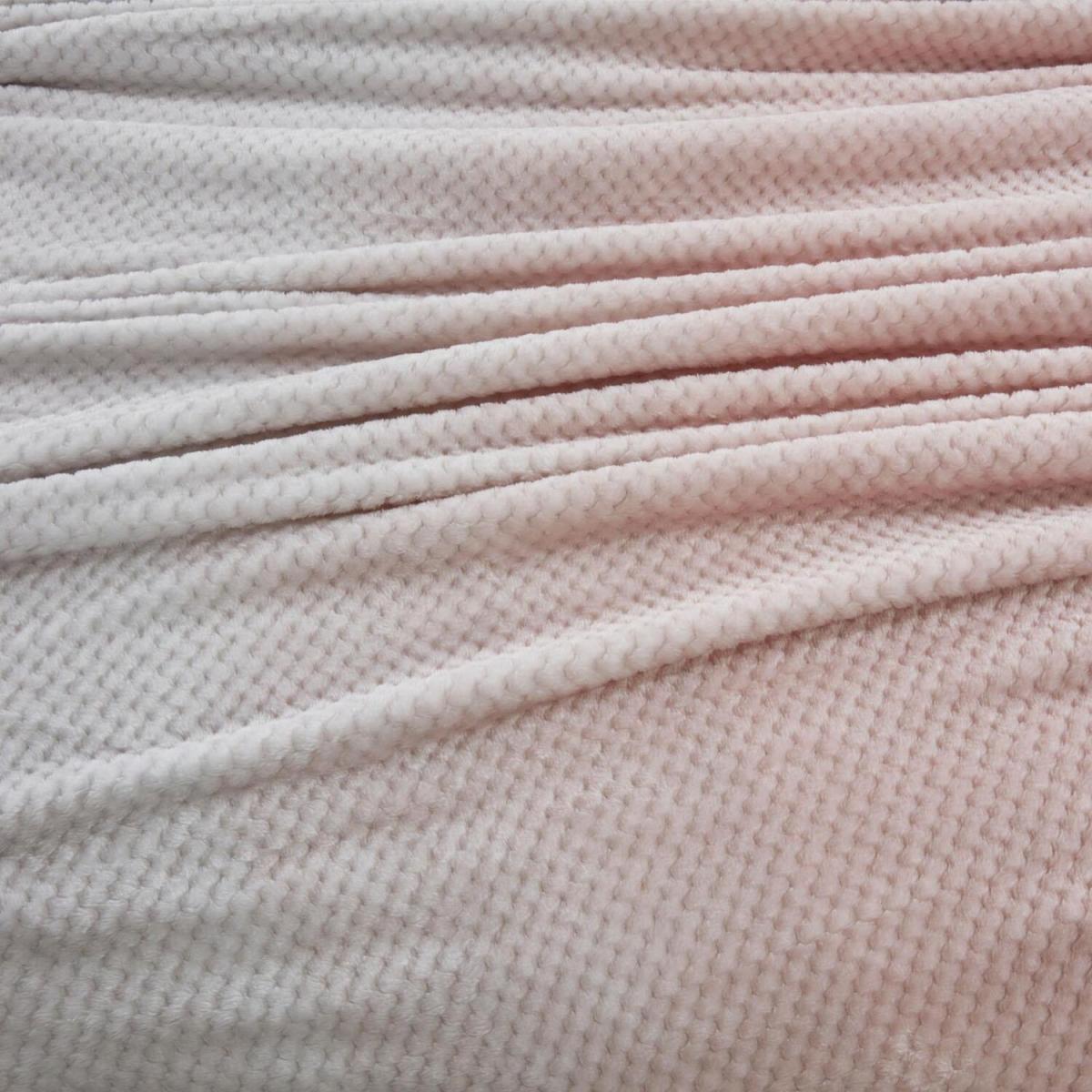 Dreamscene Waffle Ombre Fleece Soft Throw Blanket - Silver / 240cm – image 3