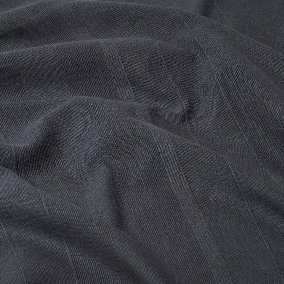 Cotton Rajput Ribbed Black Throw - Black – image 3
