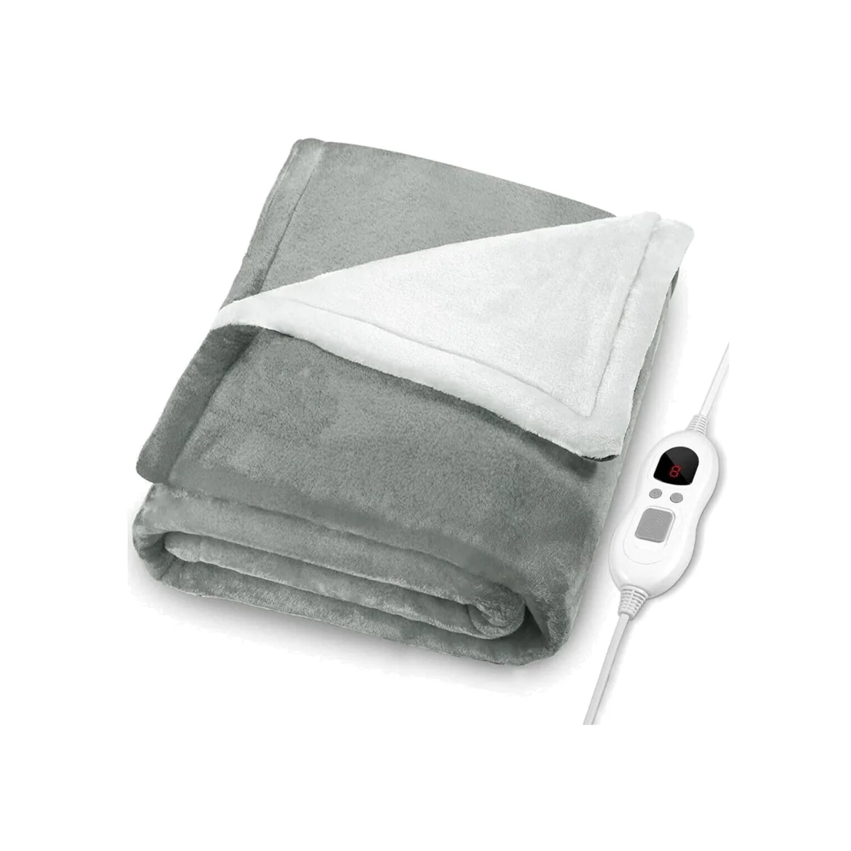 Heated Throw - Grey – image 1