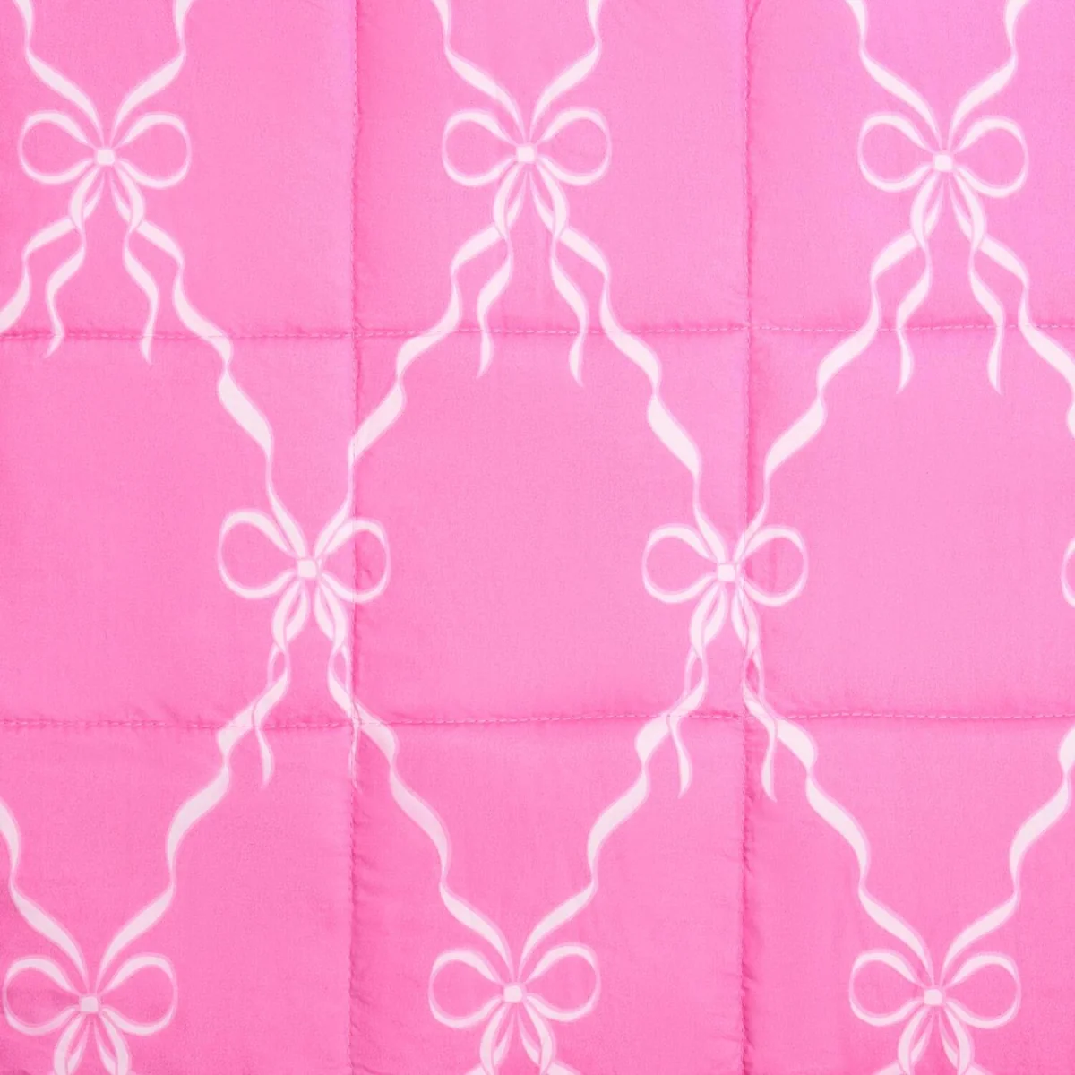 OHS Bow Print Supersoft Weighted Blanket - Hot Pink – image 5