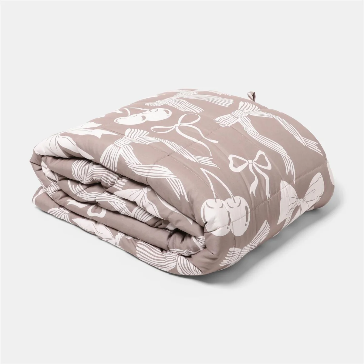 OHS Bow Print Supersoft Weighted Blanket - Hot Pink – image 6