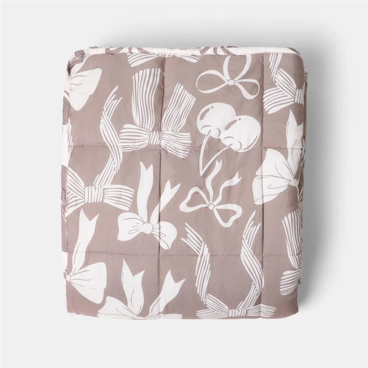 OHS Bow Print Supersoft Weighted Blanket - Hot Pink – image 7