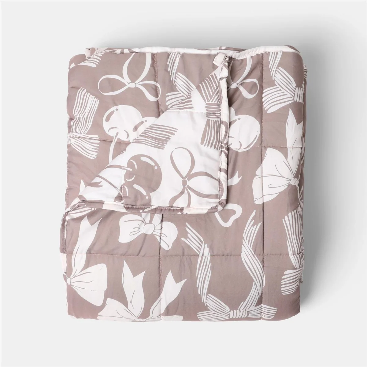 OHS Bow Print Supersoft Weighted Blanket - Hot Pink – image 8