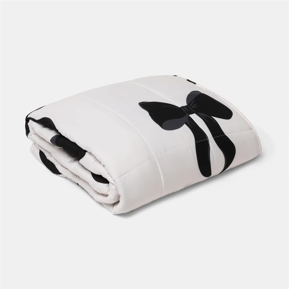 OHS Bow Print Supersoft Weighted Blanket - Hot Pink – image 10