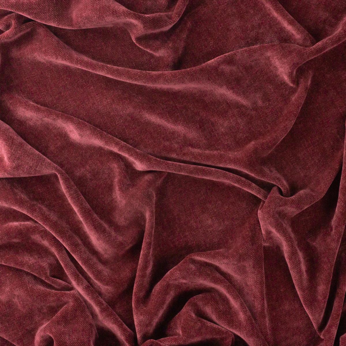 Heavy Chenille Velvet Throw - Beetroot / 200cm