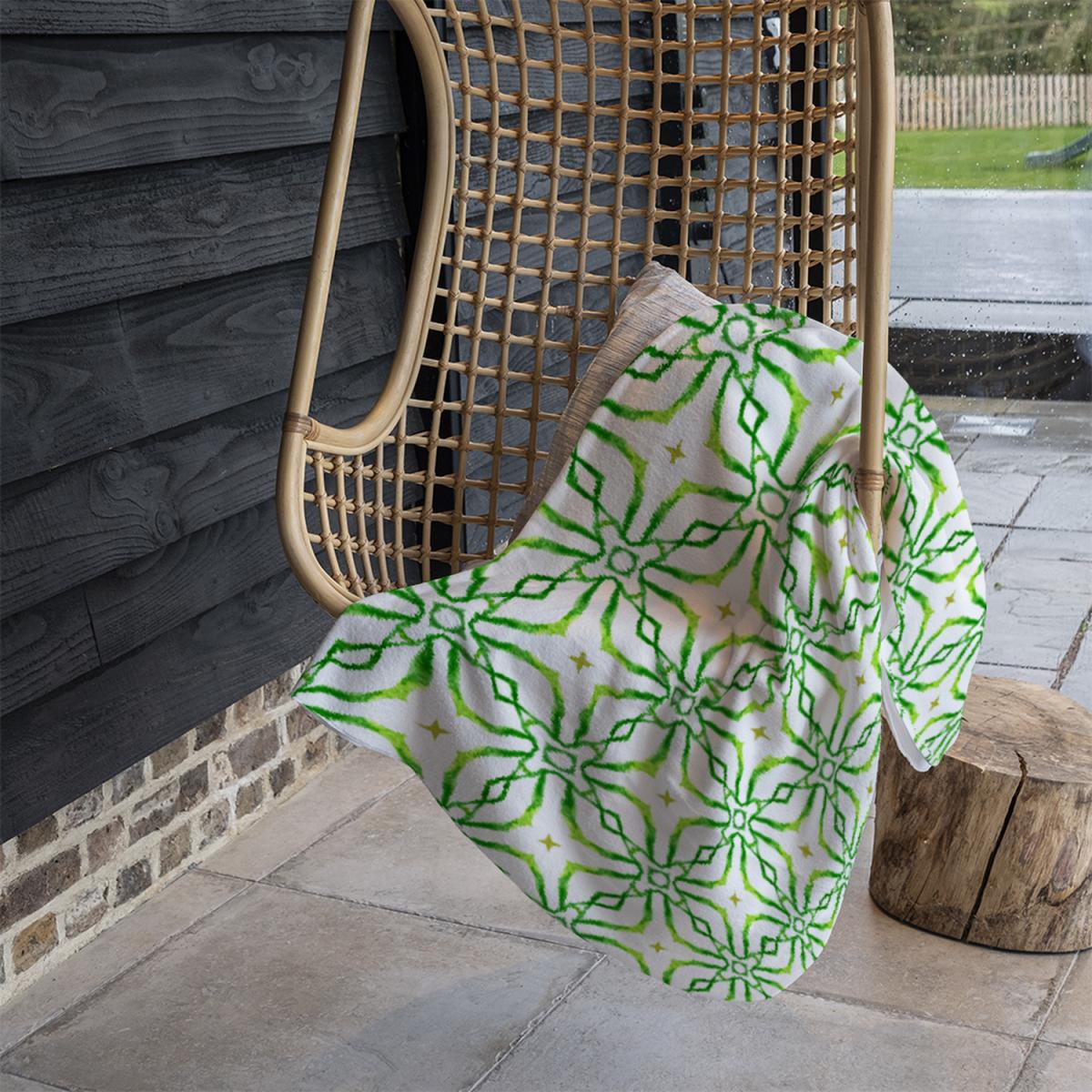 Swimwear Fabric Green Alluring Boho Chic Blanket - Green – image 1
