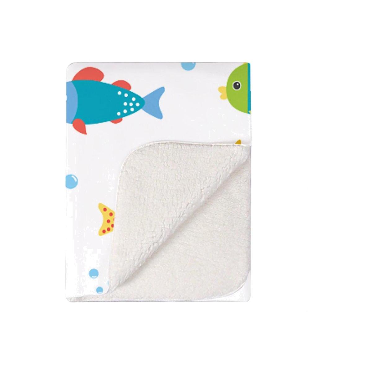 Swimming Fish Blanket - Blue – image 1