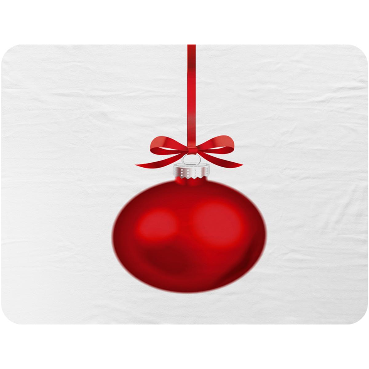 Christmas Ornament Soft Blanket - Red – image 2