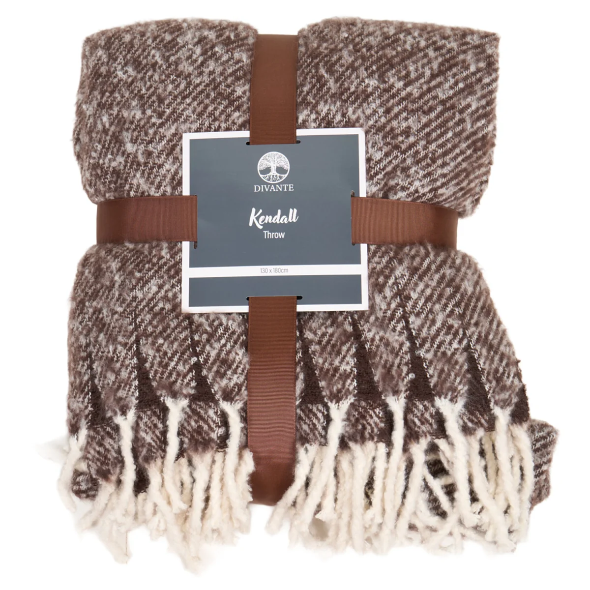 Kendall Mohair Throw - Chocolate – image 2